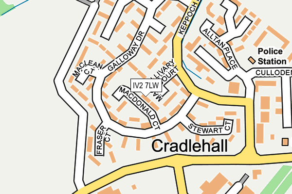 IV2 7LW map - OS OpenMap – Local (Ordnance Survey)