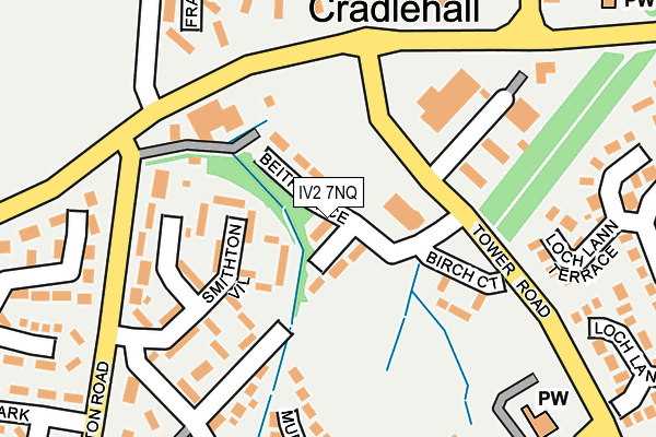 IV2 7NQ map - OS OpenMap – Local (Ordnance Survey) IV2 7NQ map - OS OpenMap – Local (Ordnance Survey)