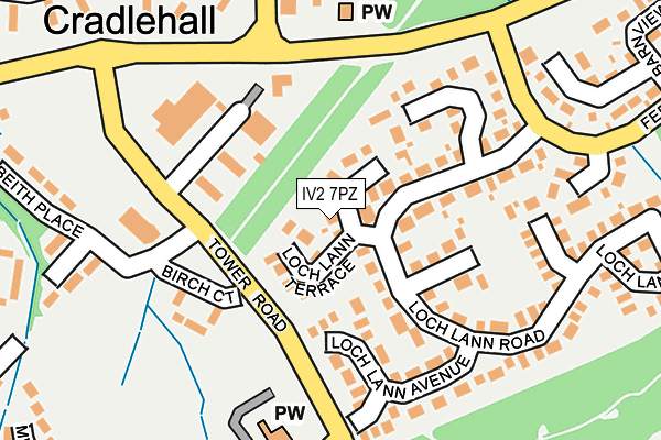IV2 7PZ map - OS OpenMap – Local (Ordnance Survey) IV2 7PZ map - OS OpenMap – Local (Ordnance Survey)
