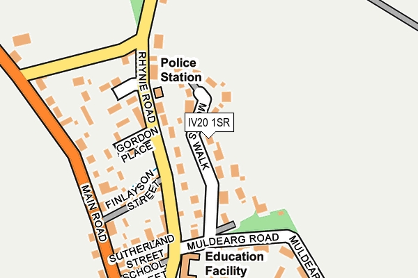 IV20 1SR map - OS OpenMap – Local (Ordnance Survey) IV20 1SR map - OS OpenMap – Local (Ordnance Survey)