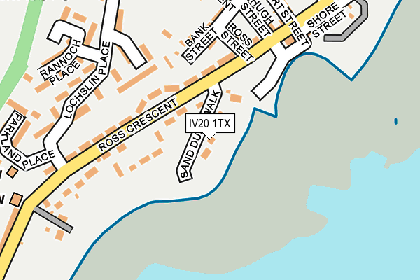 IV20 1TX map - OS OpenMap – Local (Ordnance Survey) IV20 1TX map - OS OpenMap – Local (Ordnance Survey)