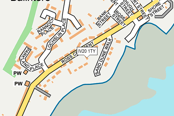 IV20 1TY map - OS OpenMap – Local (Ordnance Survey) IV20 1TY map - OS OpenMap – Local (Ordnance Survey)