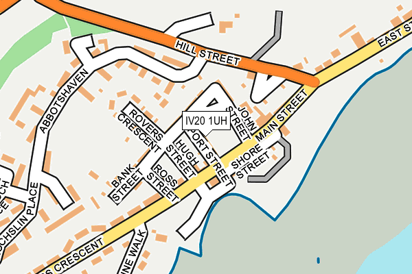 IV20 1UH map - OS OpenMap – Local (Ordnance Survey) IV20 1UH map - OS OpenMap – Local (Ordnance Survey)