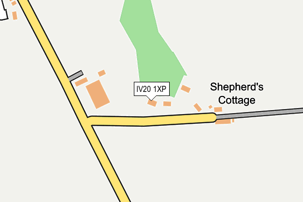 IV20 1XP map - OS OpenMap – Local (Ordnance Survey) IV20 1XP map - OS OpenMap – Local (Ordnance Survey)