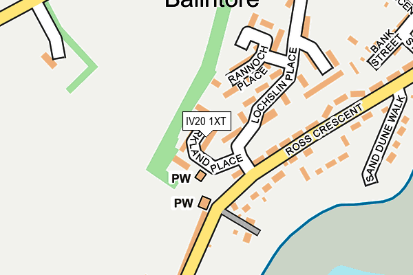 IV20 1XT map - OS OpenMap – Local (Ordnance Survey) IV20 1XT map - OS OpenMap – Local (Ordnance Survey)