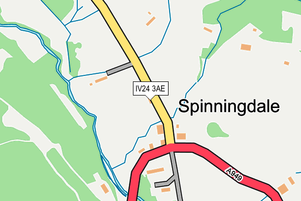 IV24 3AE map - OS OpenMap – Local (Ordnance Survey) IV24 3AE map - OS OpenMap – Local (Ordnance Survey)