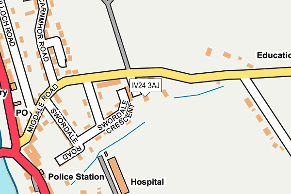 IV24 3AJ map - OS OpenMap – Local (Ordnance Survey) IV24 3AJ map - OS OpenMap – Local (Ordnance Survey)