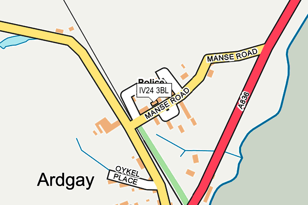 IV24 3BL map - OS OpenMap – Local (Ordnance Survey) IV24 3BL map - OS OpenMap – Local (Ordnance Survey)