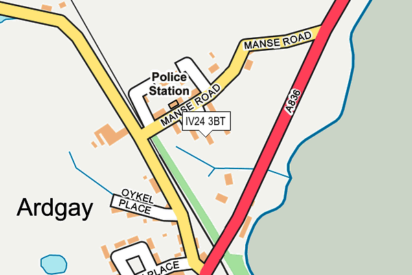 IV24 3BT map - OS OpenMap – Local (Ordnance Survey) IV24 3BT map - OS OpenMap – Local (Ordnance Survey)