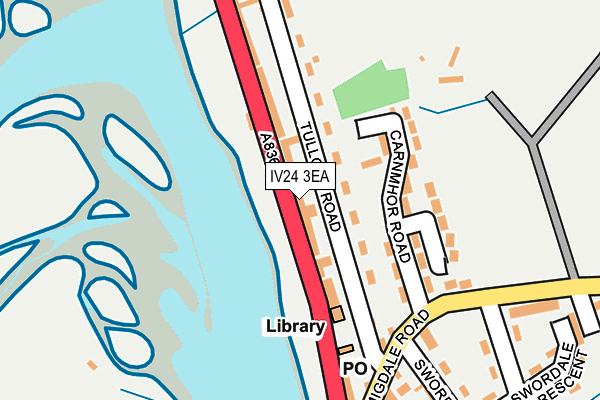 IV24 3EA map - OS OpenMap – Local (Ordnance Survey) IV24 3EA map - OS OpenMap – Local (Ordnance Survey)