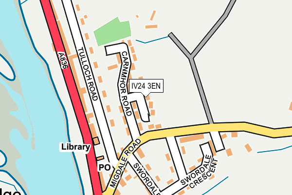 IV24 3EN map - OS OpenMap – Local (Ordnance Survey) IV24 3EN map - OS OpenMap – Local (Ordnance Survey)