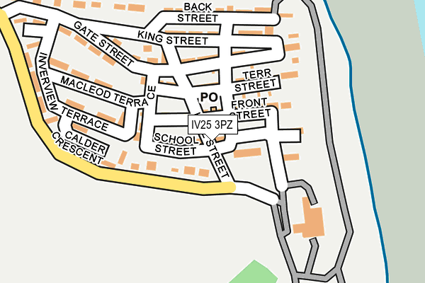 IV25 3PZ map - OS OpenMap – Local (Ordnance Survey) IV25 3PZ map - OS OpenMap – Local (Ordnance Survey)