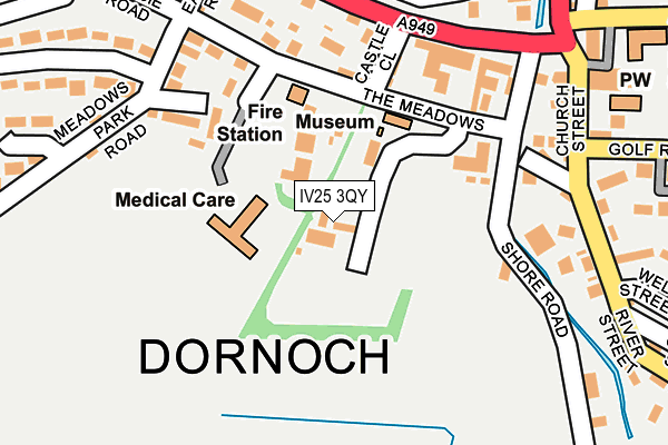 IV25 3QY map - OS OpenMap – Local (Ordnance Survey)
