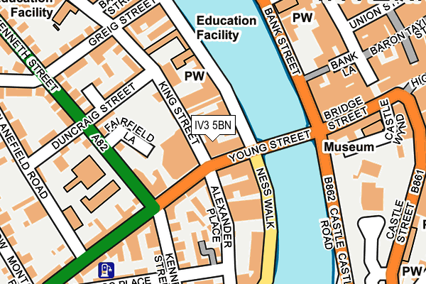IV3 5BN map - OS OpenMap – Local (Ordnance Survey)