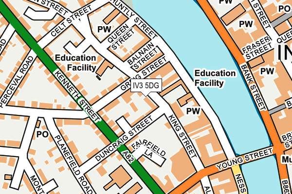 IV3 5DG map - OS OpenMap – Local (Ordnance Survey) IV3 5DG map - OS OpenMap – Local (Ordnance Survey)
