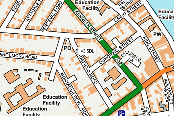 IV3 5DL map - OS OpenMap – Local (Ordnance Survey) IV3 5DL map - OS OpenMap – Local (Ordnance Survey)