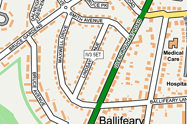 IV3 5ET map - OS OpenMap – Local (Ordnance Survey)