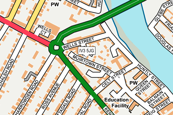 IV3 5JG map - OS OpenMap – Local (Ordnance Survey) IV3 5JG map - OS OpenMap – Local (Ordnance Survey)