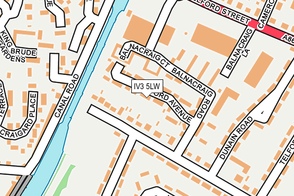 IV3 5LW map - OS OpenMap – Local (Ordnance Survey) IV3 5LW map - OS OpenMap – Local (Ordnance Survey)