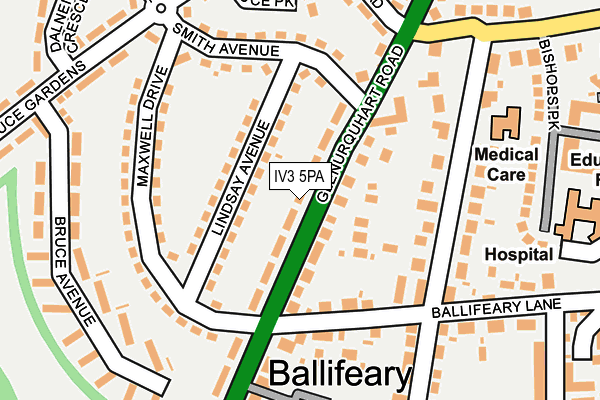 IV3 5PA map - OS OpenMap – Local (Ordnance Survey)
