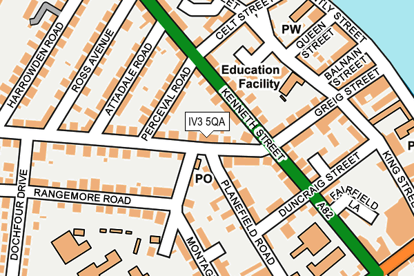 IV3 5QA map - OS OpenMap – Local (Ordnance Survey) IV3 5QA map - OS OpenMap – Local (Ordnance Survey)