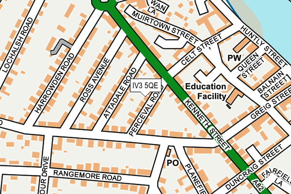 IV3 5QE map - OS OpenMap – Local (Ordnance Survey) IV3 5QE map - OS OpenMap – Local (Ordnance Survey)