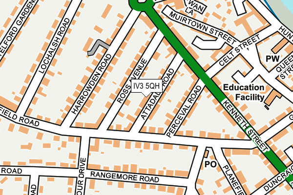 IV3 5QH map - OS OpenMap – Local (Ordnance Survey) IV3 5QH map - OS OpenMap – Local (Ordnance Survey)