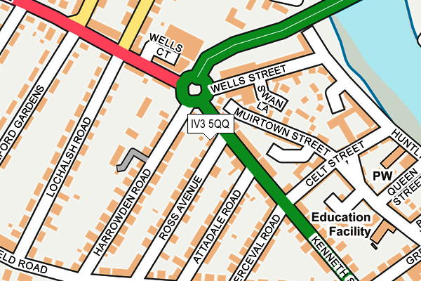 IV3 5QQ map - OS OpenMap – Local (Ordnance Survey) IV3 5QQ map - OS OpenMap – Local (Ordnance Survey)