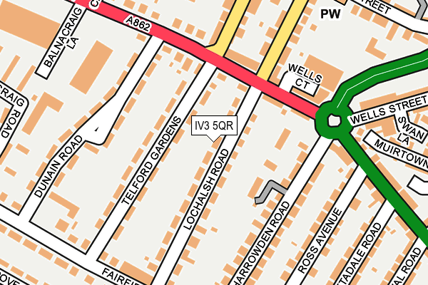 IV3 5QR map - OS OpenMap – Local (Ordnance Survey) IV3 5QR map - OS OpenMap – Local (Ordnance Survey)