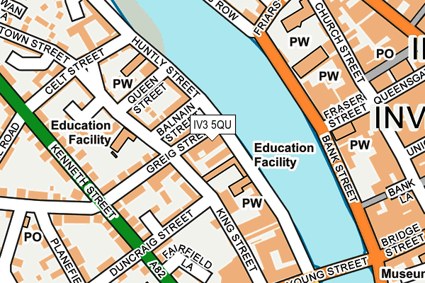 IV3 5QU map - OS OpenMap – Local (Ordnance Survey)
