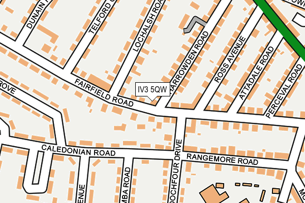 IV3 5QW map - OS OpenMap – Local (Ordnance Survey) IV3 5QW map - OS OpenMap – Local (Ordnance Survey)
