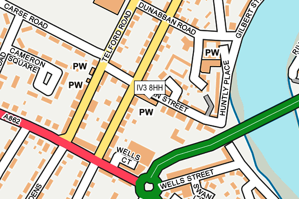 IV3 8HH map - OS OpenMap – Local (Ordnance Survey) IV3 8HH map - OS OpenMap – Local (Ordnance Survey)