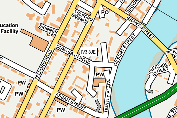 IV3 8JE map - OS OpenMap – Local (Ordnance Survey) IV3 8JE map - OS OpenMap – Local (Ordnance Survey)