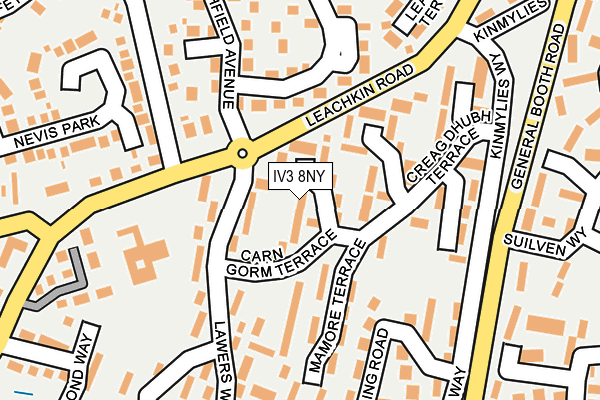 IV3 8NY map - OS OpenMap – Local (Ordnance Survey) IV3 8NY map - OS OpenMap – Local (Ordnance Survey)