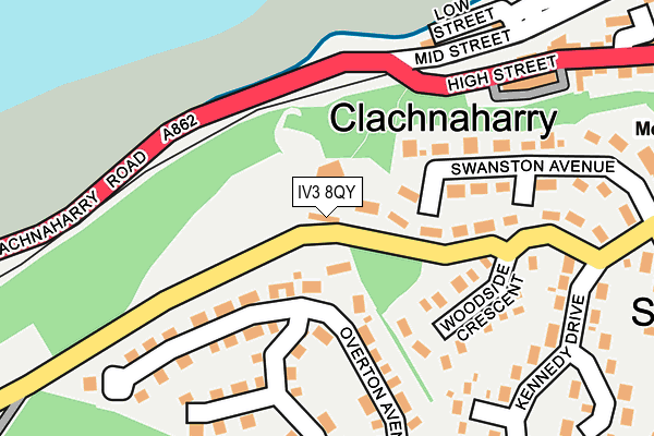 IV3 8QY map - OS OpenMap – Local (Ordnance Survey) IV3 8QY map - OS OpenMap – Local (Ordnance Survey)