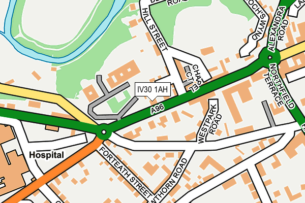 IV30 1AH map - OS OpenMap – Local (Ordnance Survey) IV30 1AH map - OS OpenMap – Local (Ordnance Survey)