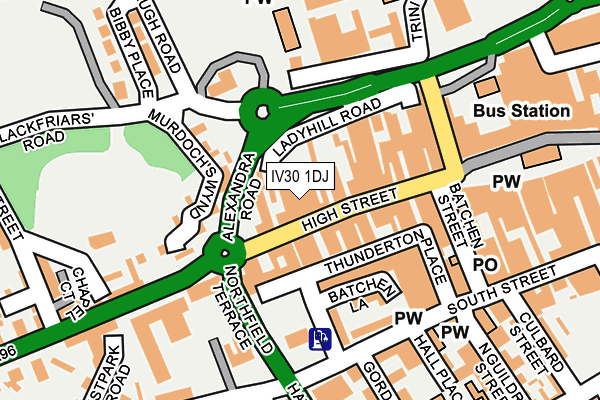IV30 1DJ map - OS OpenMap – Local (Ordnance Survey) IV30 1DJ map - OS OpenMap – Local (Ordnance Survey)