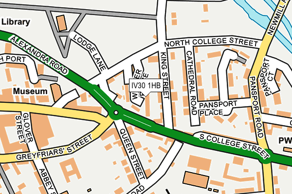 IV30 1HB map - OS OpenMap – Local (Ordnance Survey) IV30 1HB map - OS OpenMap – Local (Ordnance Survey)