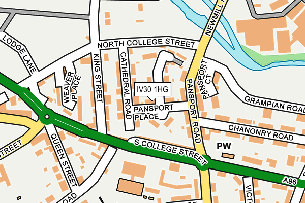 IV30 1HG map - OS OpenMap – Local (Ordnance Survey) IV30 1HG map - OS OpenMap – Local (Ordnance Survey)