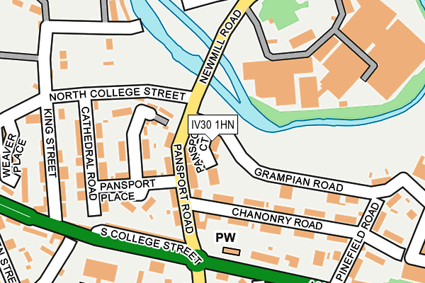 IV30 1HN map - OS OpenMap – Local (Ordnance Survey) IV30 1HN map - OS OpenMap – Local (Ordnance Survey)