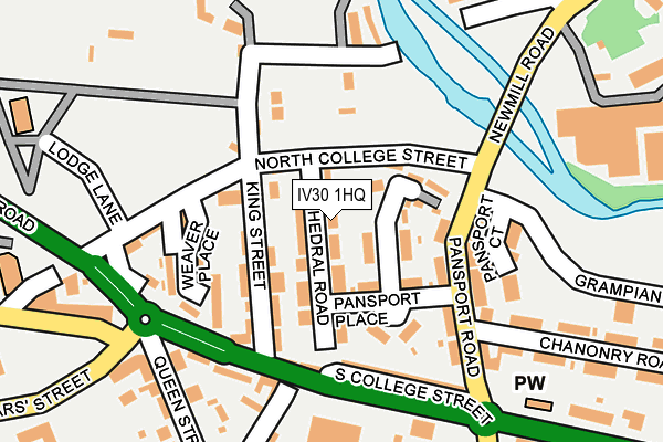 IV30 1HQ map - OS OpenMap – Local (Ordnance Survey) IV30 1HQ map - OS OpenMap – Local (Ordnance Survey)