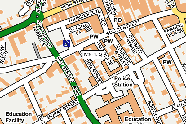 IV30 1JQ map - OS OpenMap – Local (Ordnance Survey) IV30 1JQ map - OS OpenMap – Local (Ordnance Survey)