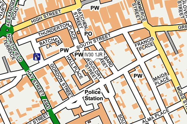 IV30 1JR map - OS OpenMap – Local (Ordnance Survey) IV30 1JR map - OS OpenMap – Local (Ordnance Survey)