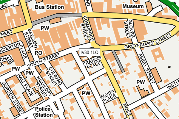 IV30 1LQ map - OS OpenMap – Local (Ordnance Survey) IV30 1LQ map - OS OpenMap – Local (Ordnance Survey)