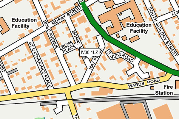 IV30 1LZ map - OS OpenMap – Local (Ordnance Survey) IV30 1LZ map - OS OpenMap – Local (Ordnance Survey)