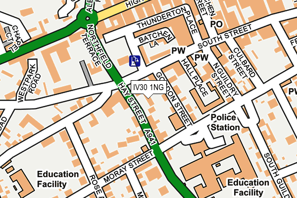 IV30 1NG map - OS OpenMap – Local (Ordnance Survey) IV30 1NG map - OS OpenMap – Local (Ordnance Survey)