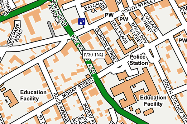IV30 1NQ map - OS OpenMap – Local (Ordnance Survey) IV30 1NQ map - OS OpenMap – Local (Ordnance Survey)