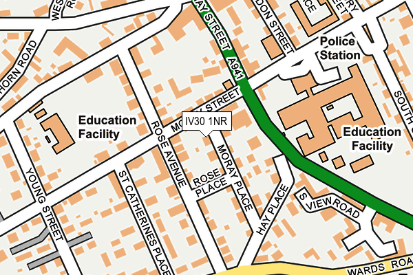 IV30 1NR map - OS OpenMap – Local (Ordnance Survey) IV30 1NR map - OS OpenMap – Local (Ordnance Survey)