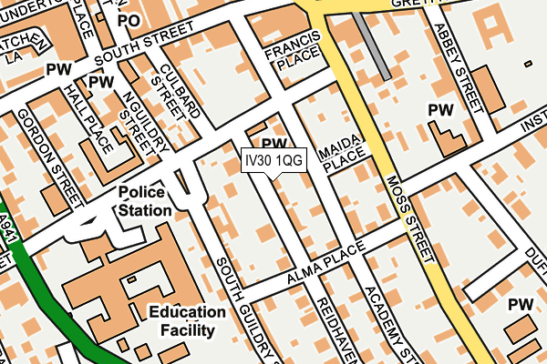 IV30 1QG map - OS OpenMap – Local (Ordnance Survey) IV30 1QG map - OS OpenMap – Local (Ordnance Survey)