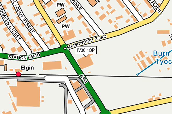 IV30 1QP map - OS OpenMap – Local (Ordnance Survey) IV30 1QP map - OS OpenMap – Local (Ordnance Survey)